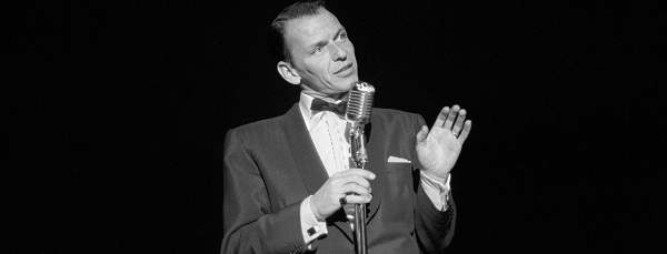 Frank Sinatra performs at the Sands in Las Vegas, Nevada in 1953. CREDIT: Las Vegas News Bureau. 